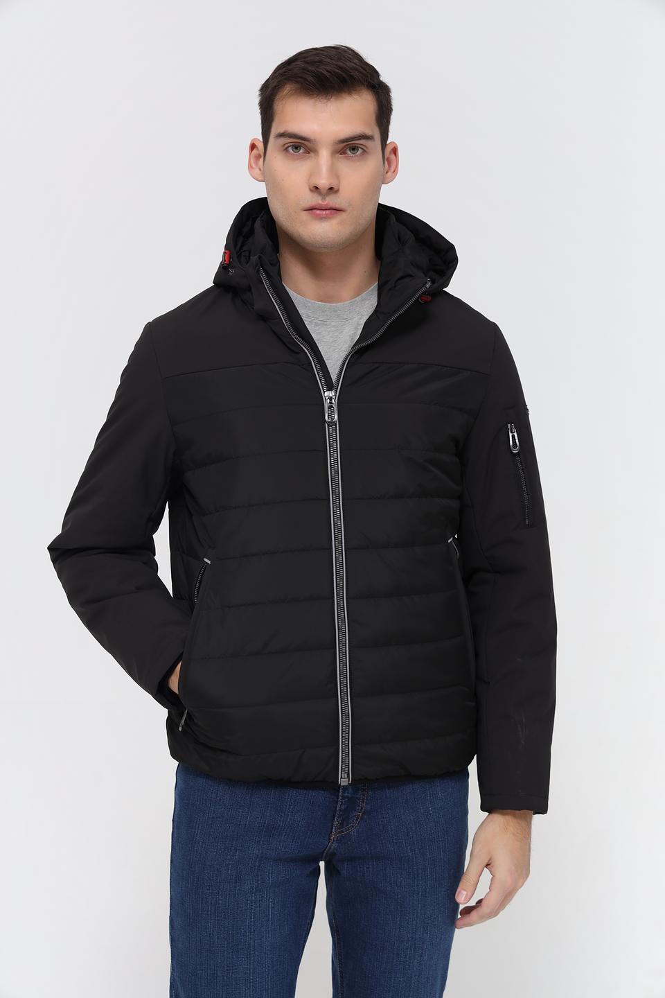 Куртка Bugatti стеганая чёрная