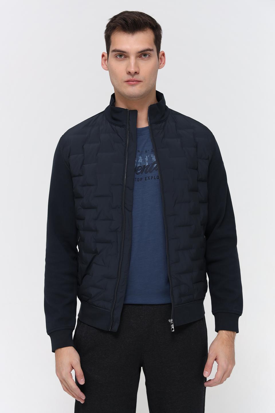 Кардиган Bugatti стеганый тёмно-синий