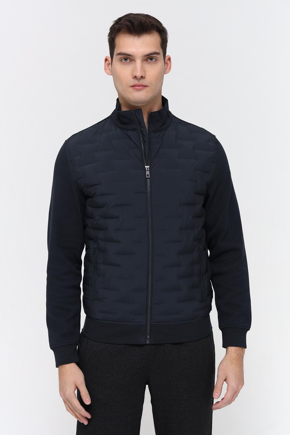 Кардиган Bugatti стеганый тёмно-синий