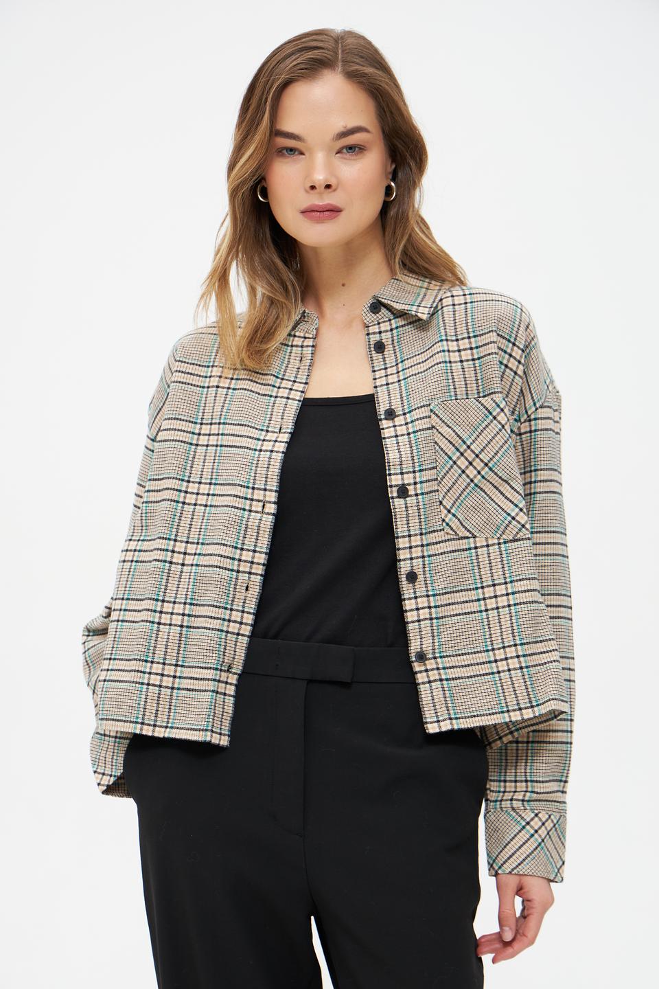 Жакет Tom Tailor denim в клетку