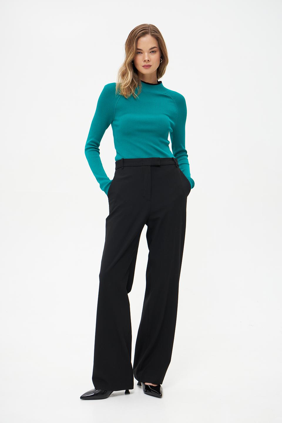 Пуловер Tom Tailor denim изумрудный