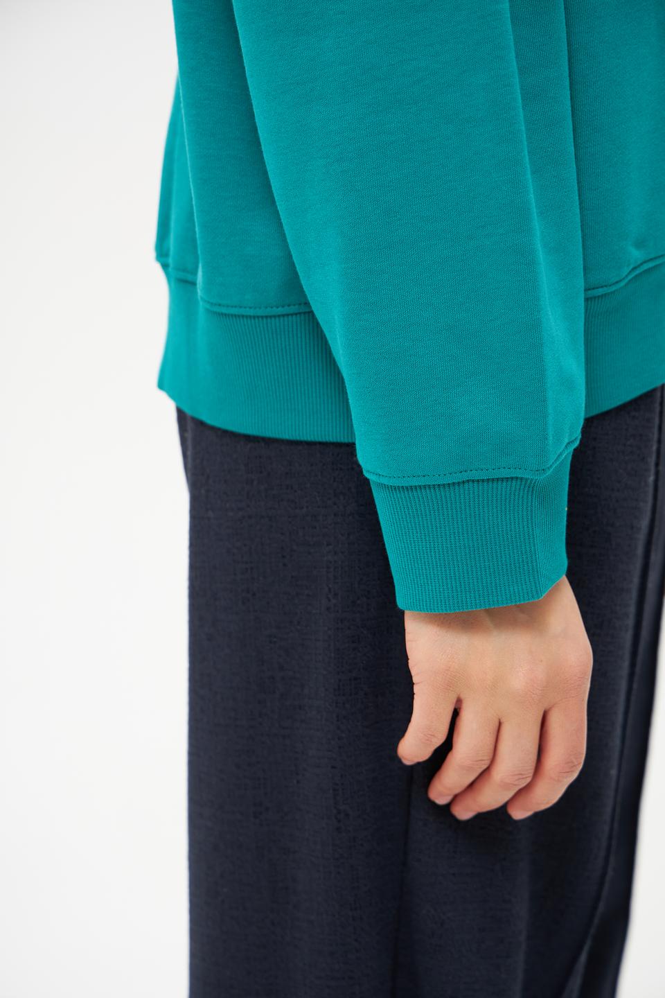 Толстовка Tom Tailor denim бирюзовая