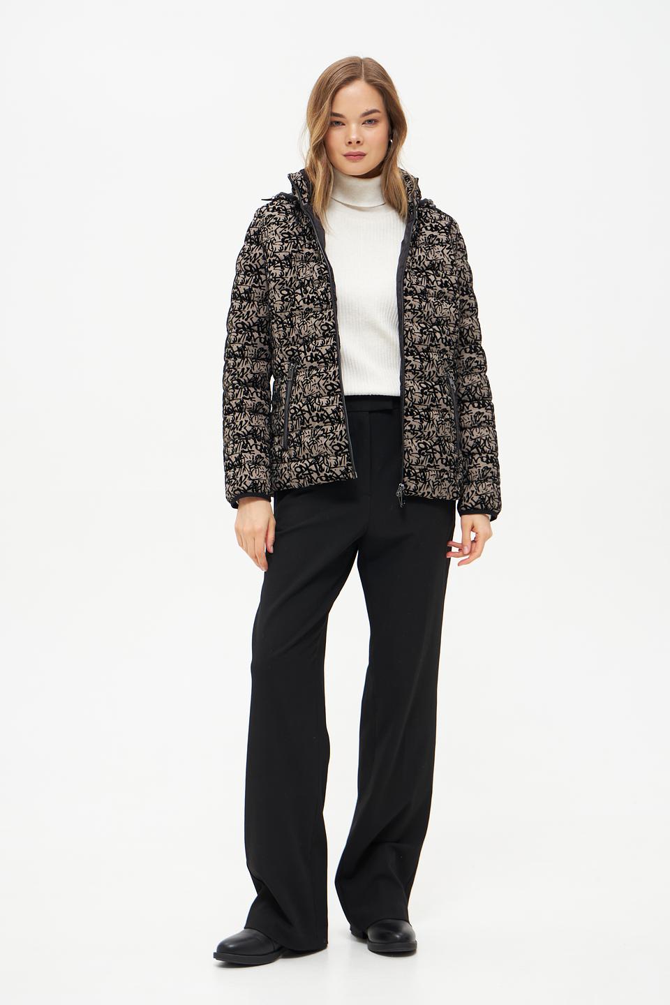 Куртка Lebek степлёная принт чёрный