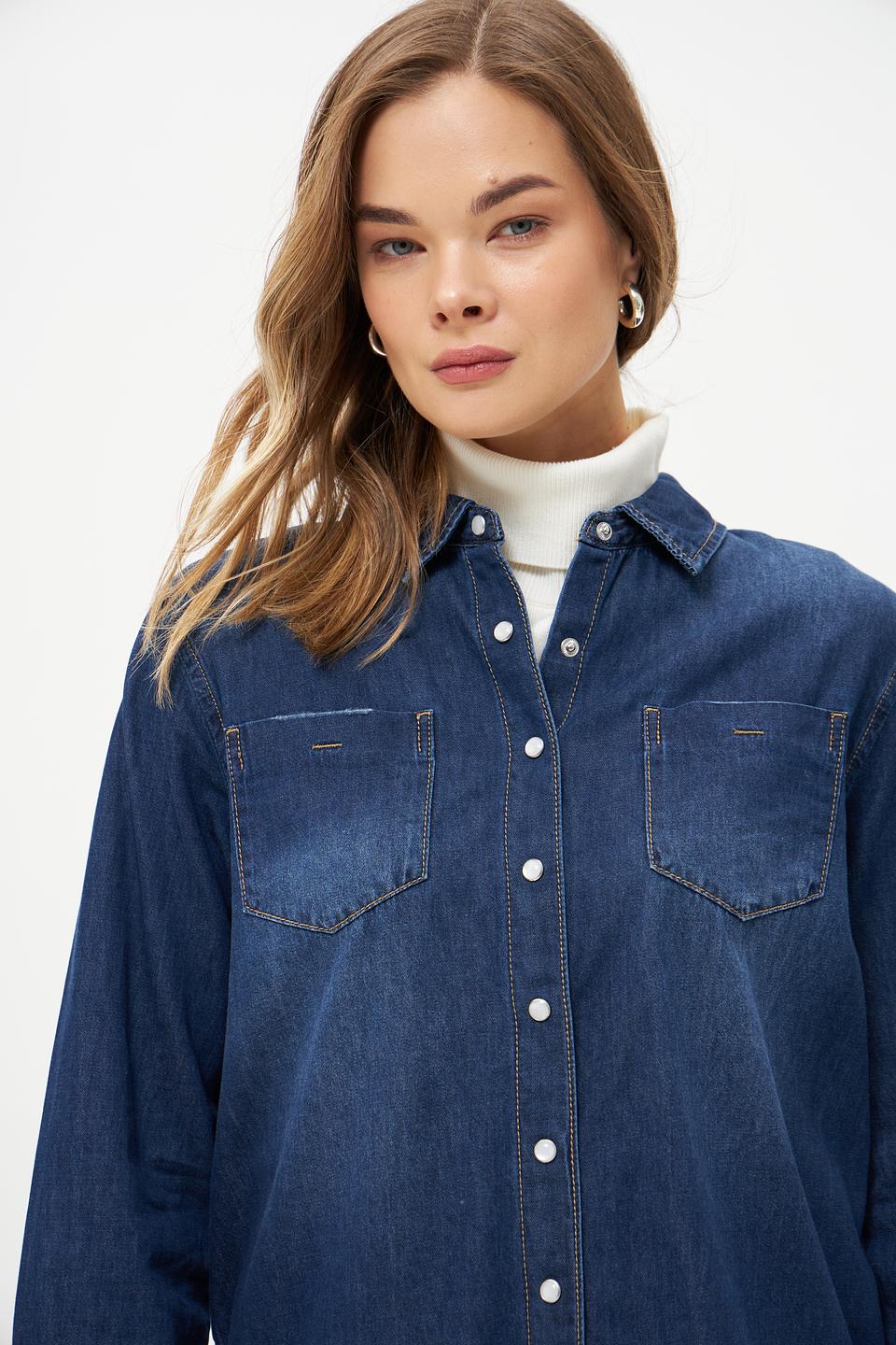 Рубашка Time Zone джинсовая