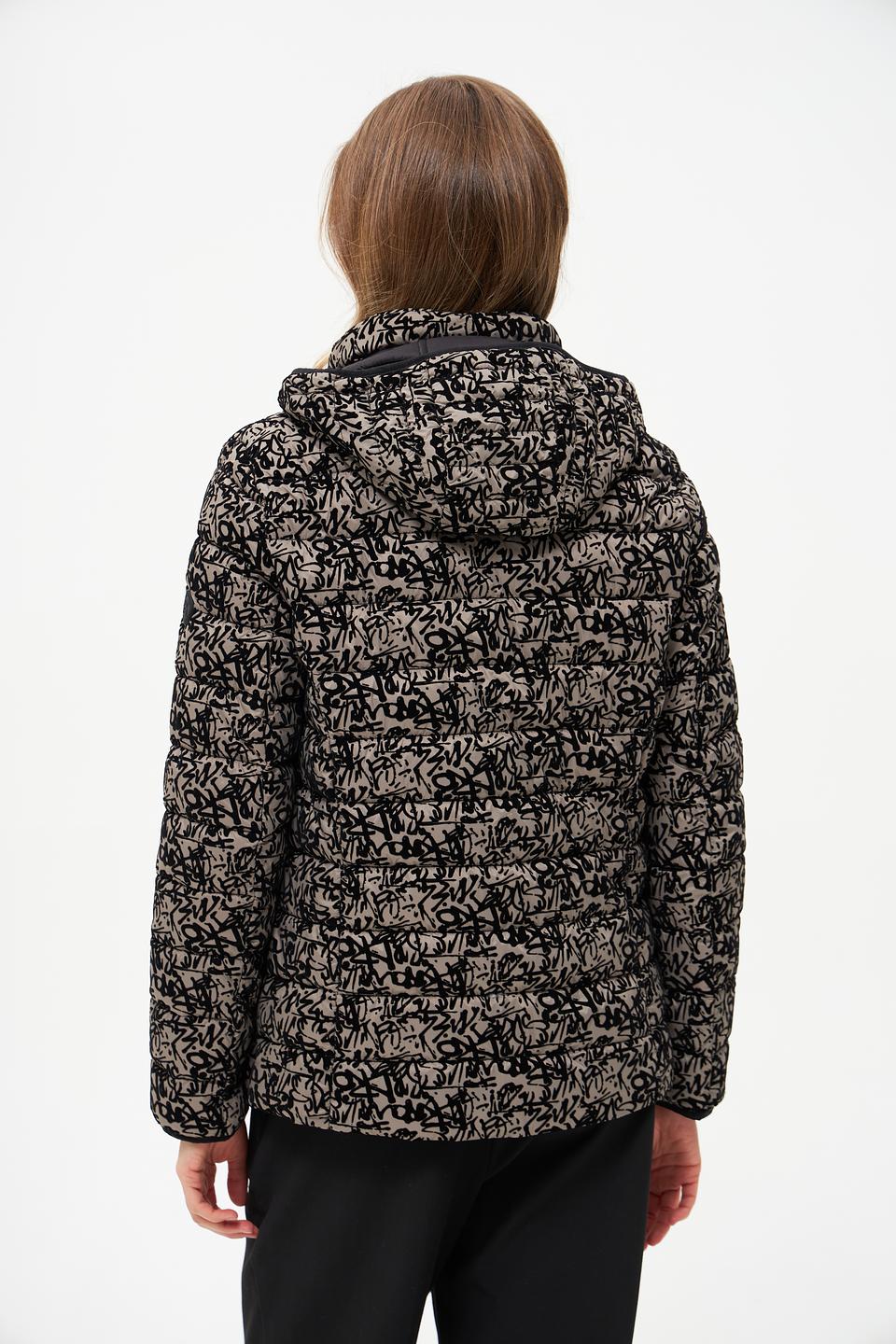 Куртка Lebek степлёная принт чёрный