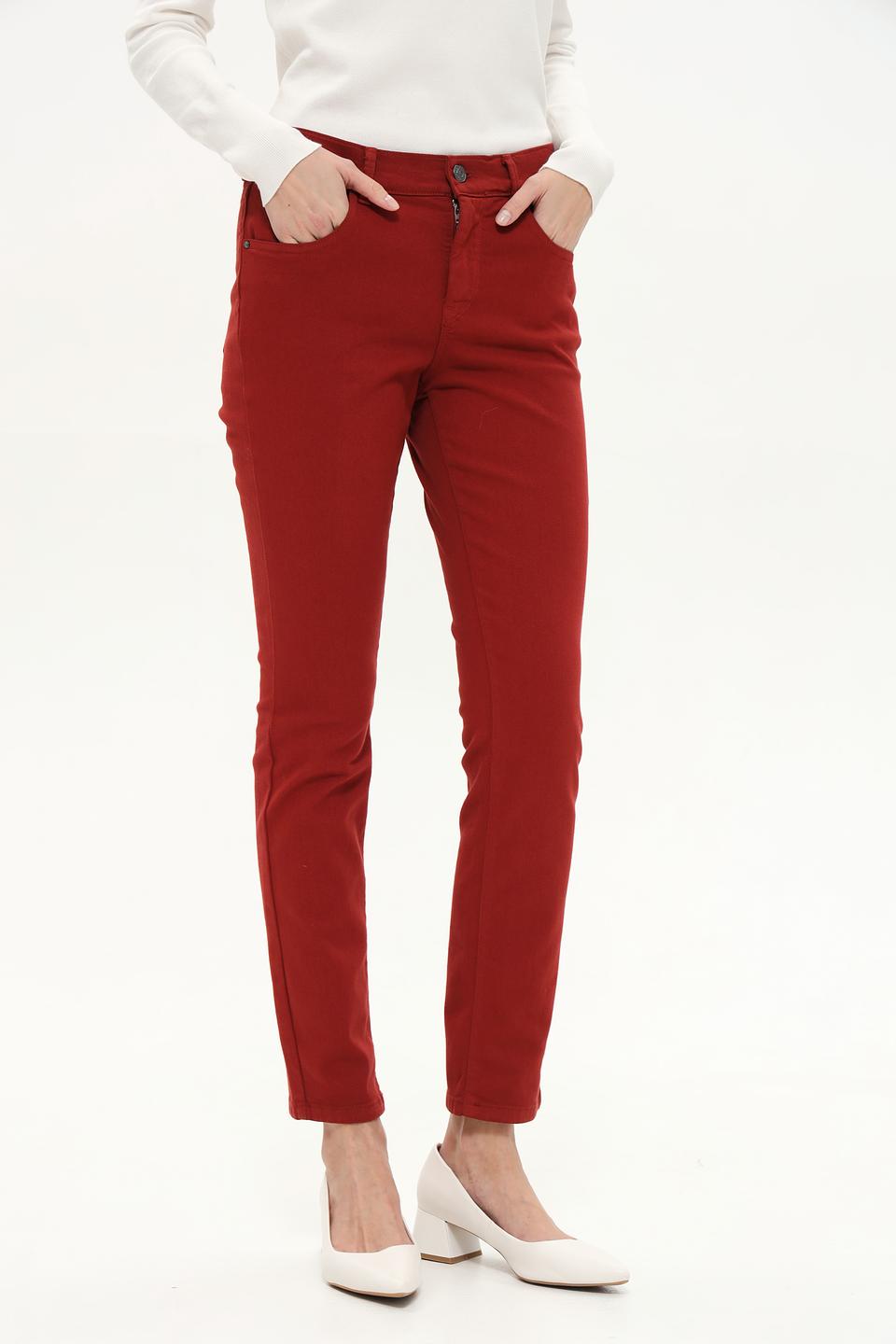 Джинсы Gardeur винного цвета