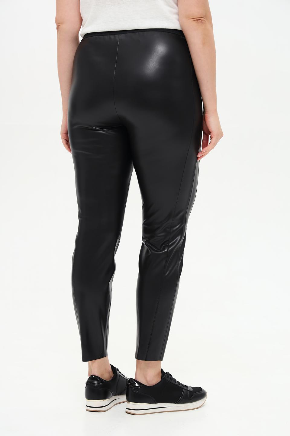 Брюки Samoon экокожа чёрные