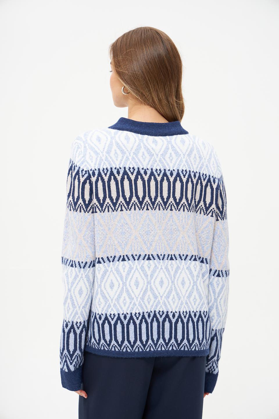 Жакет Olsen с узором голубой