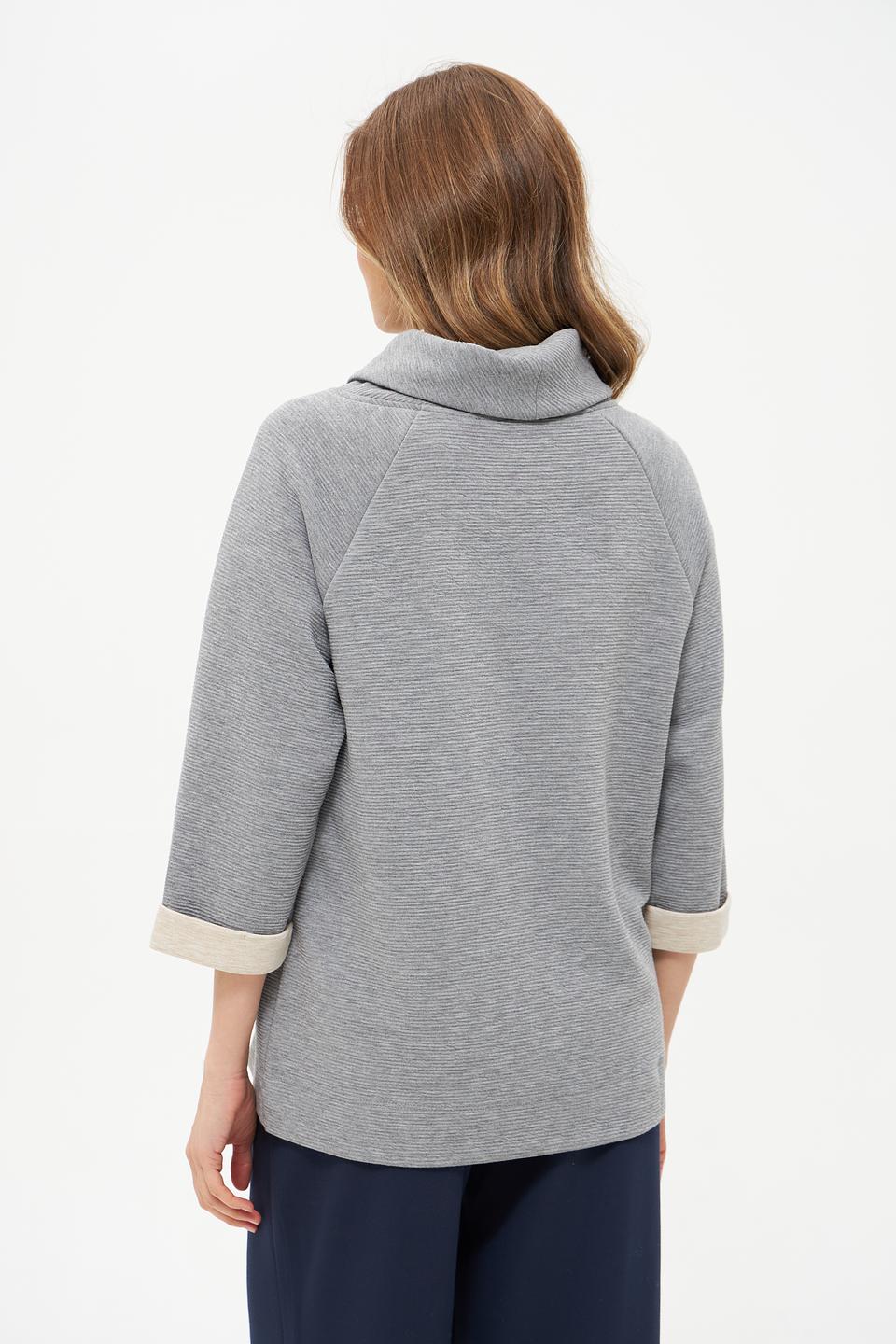 Пуловер Betty Barclay серый с рукавом 3/4