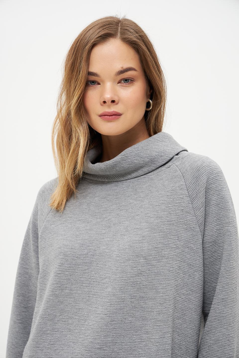 Пуловер Betty Barclay серый с рукавом 3/4