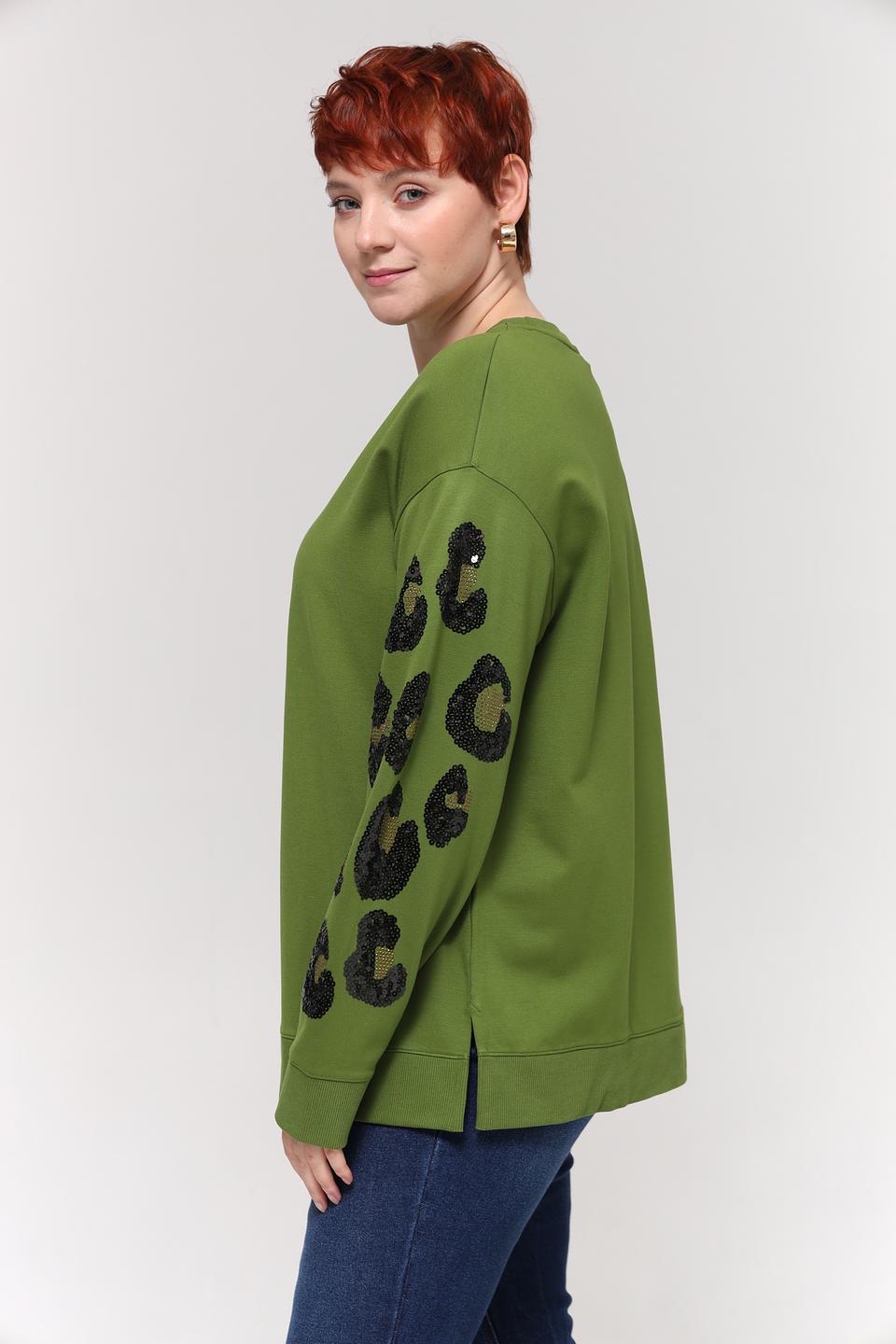 Пуловер Samoon с леопардовым принтом