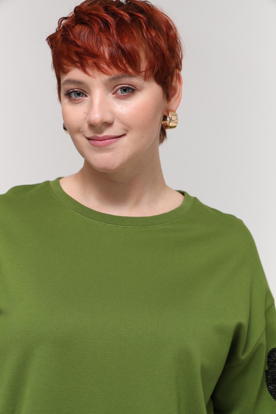 Пуловер Samoon с леопардовым принтом