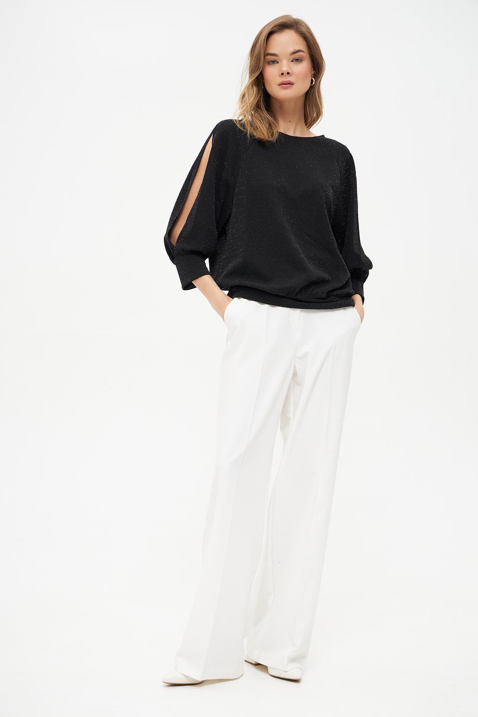 Блуза Betty Barclay чёрная с рукавами-фонариками