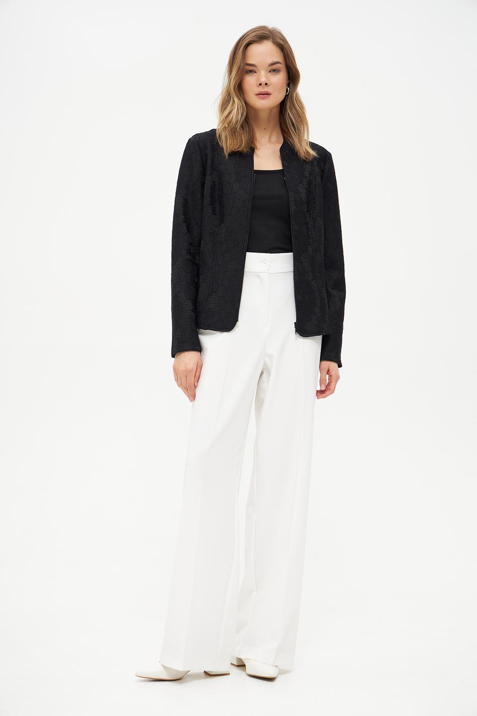 Жакет Frank Walder с узором чёрный