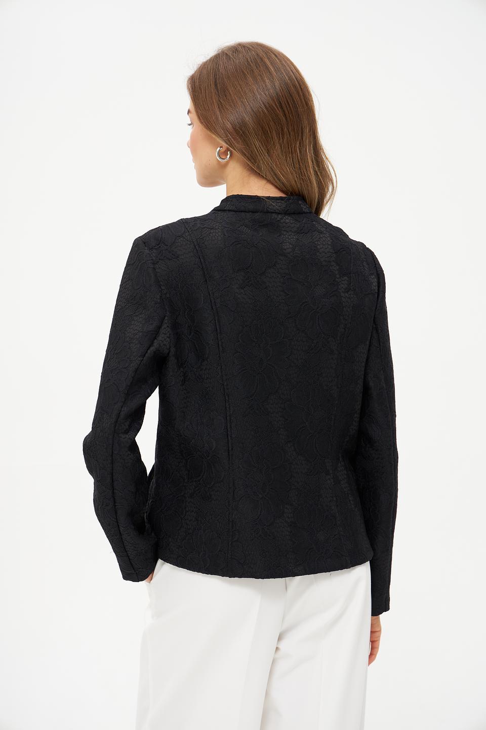 Жакет Frank Walder с узором чёрный