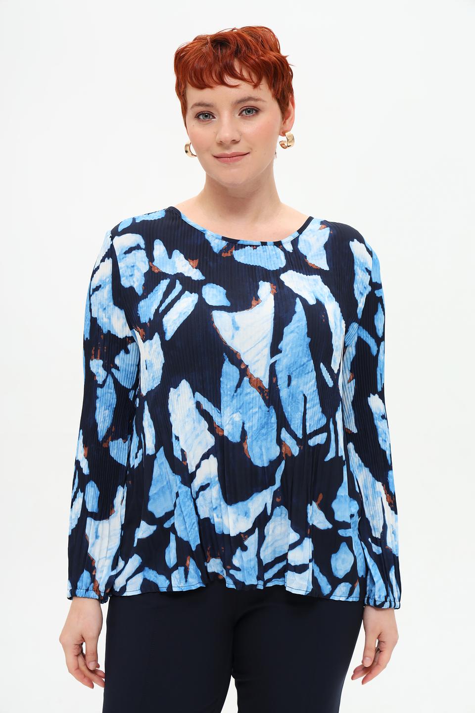 Блуза Rabe collection с принтом синий