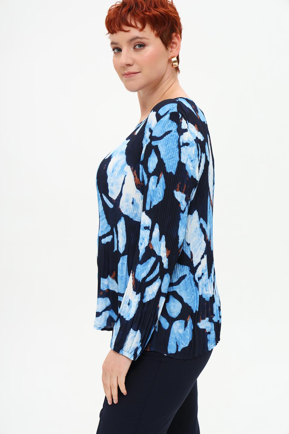 Блуза Rabe collection с принтом синий
