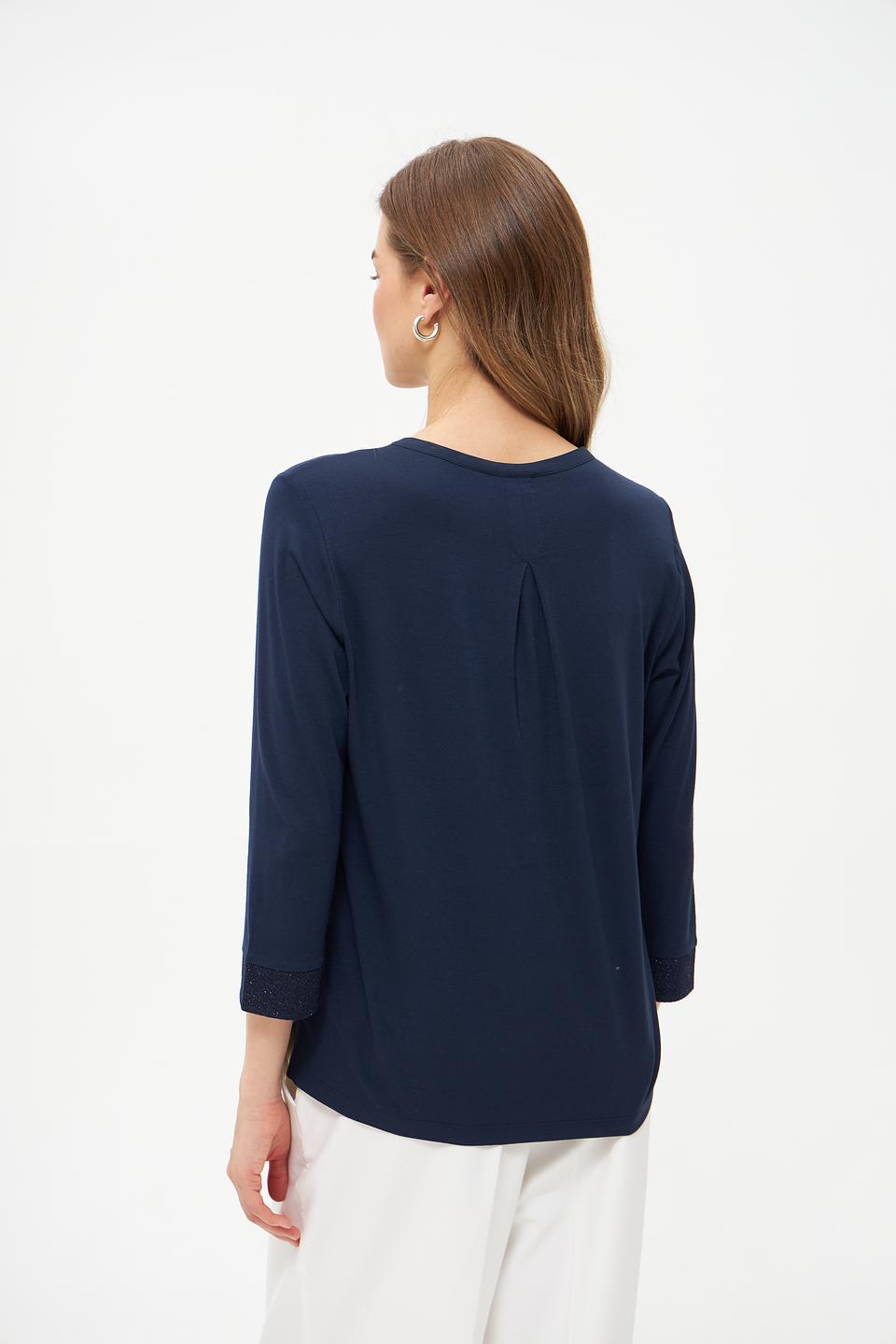Блуза Rabe collection с карманами темно-синяя