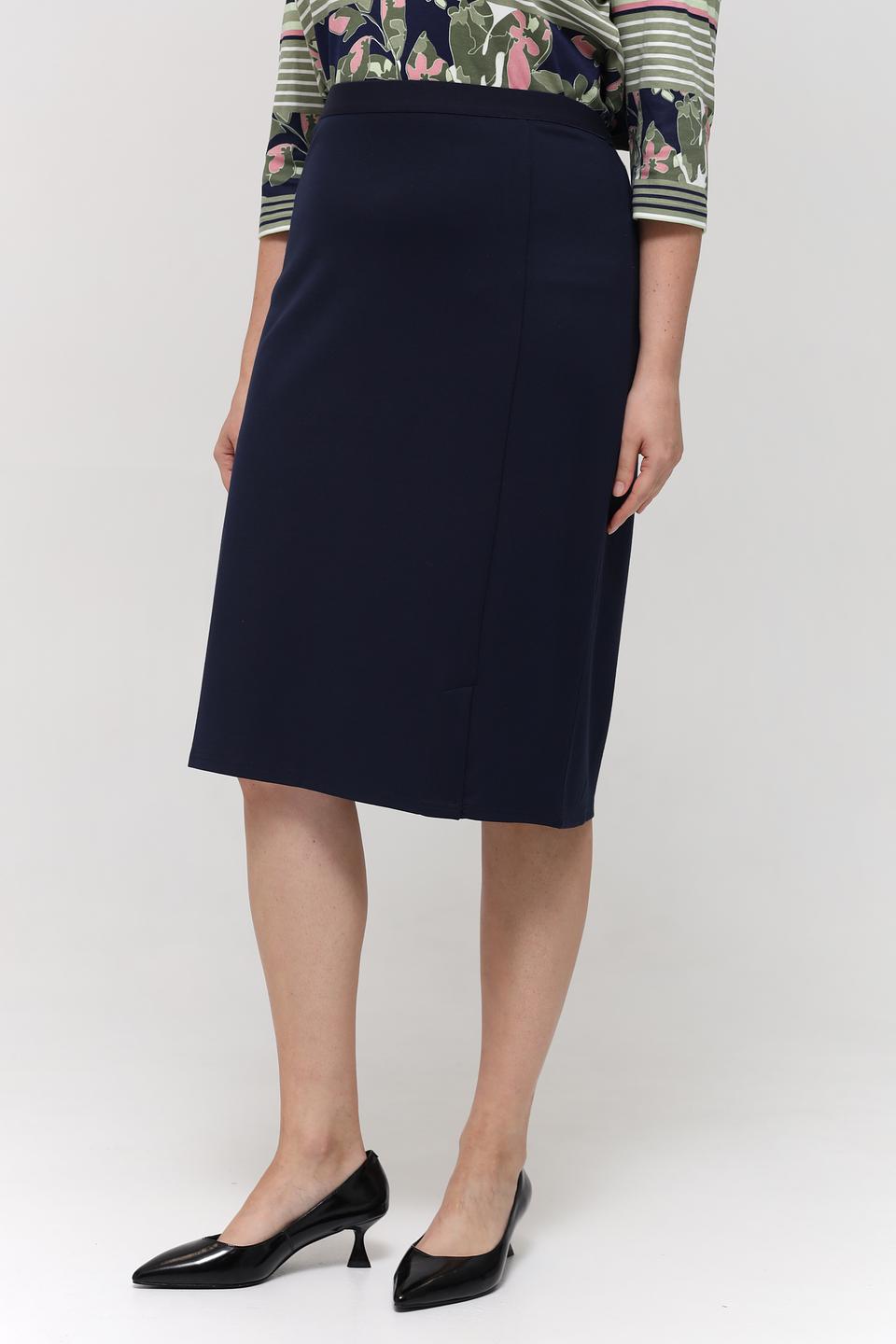 Юбка Barbara Lebek классическая темно-синяя