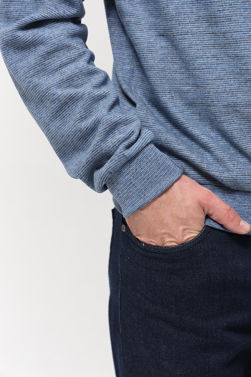 Джемпер Monte Carlo с молнией синий