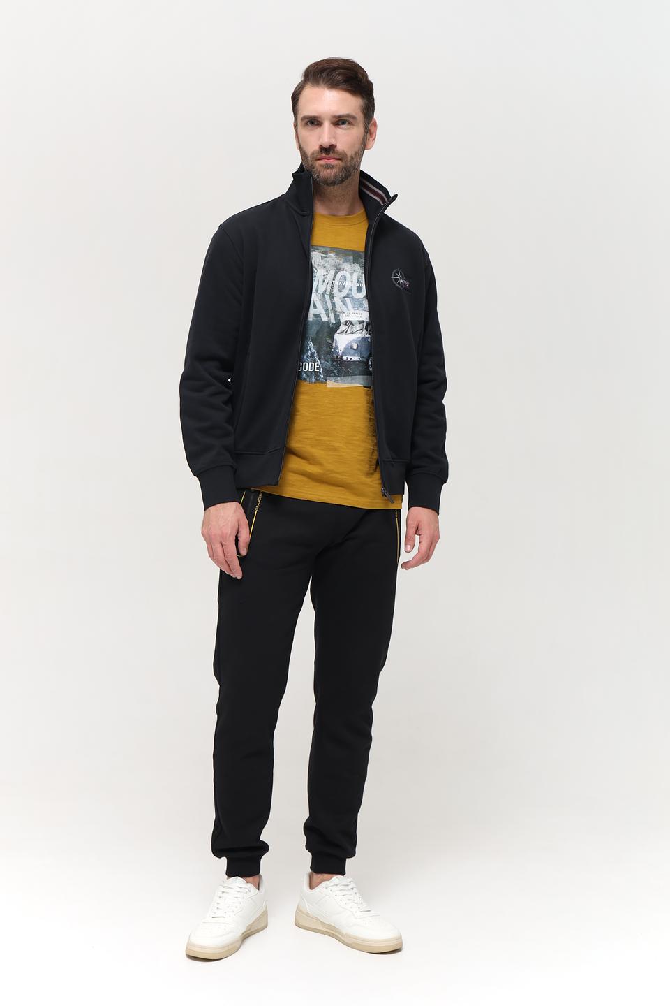 Кардиган Granchio чёрный на молнии