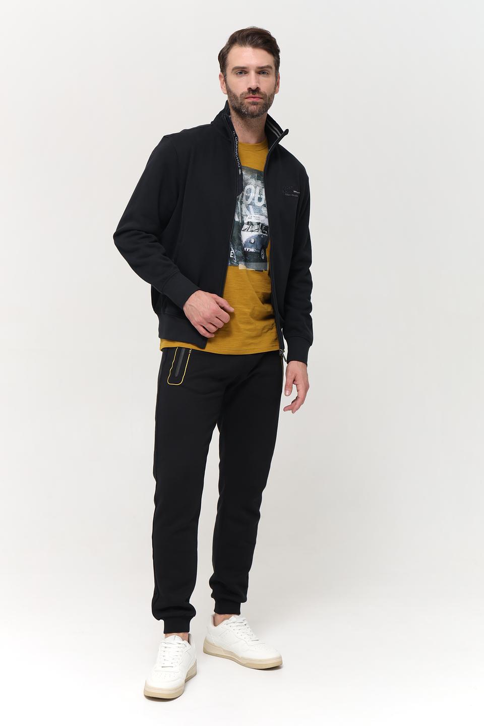 Кардиган Granchio чёрный на молнии