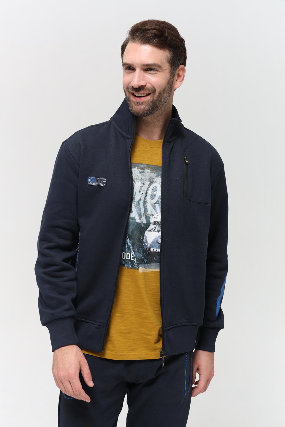 Кардиган Granchio мужской тёмно-синий