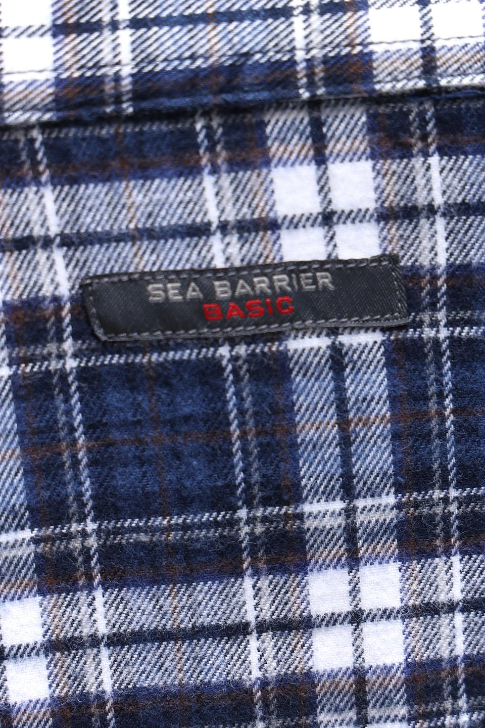 Рубашка Sea Barrier в клетку синяя
