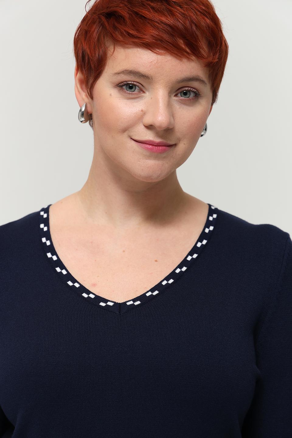 Пуловер Gollehaug с V-образным вырезом