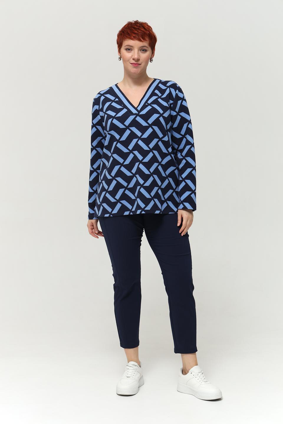 Пуловер Via Appia с геометрическим принтом