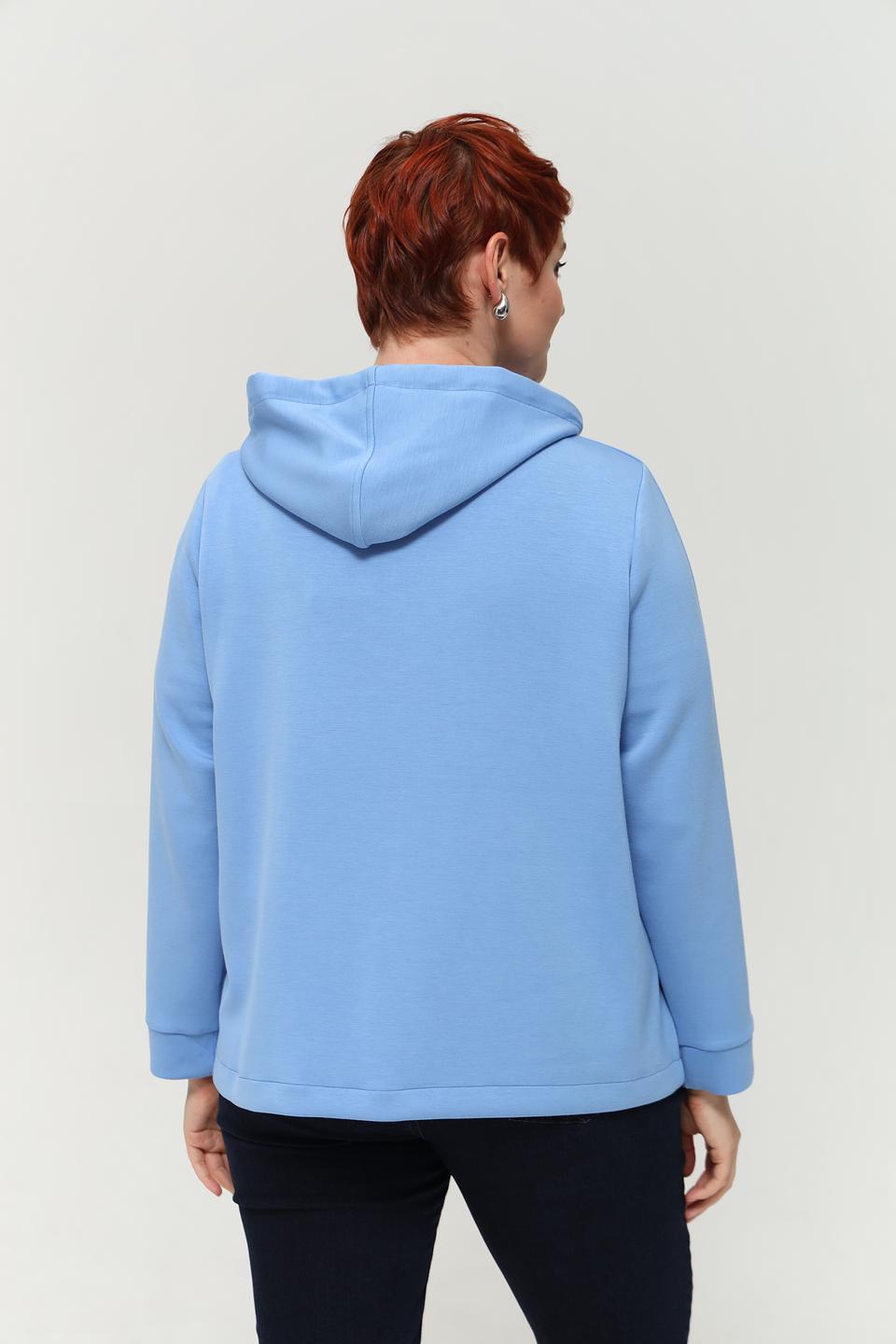 Жакет Via Appia голубой с капюшоном