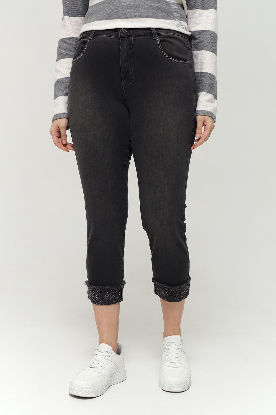 Джинсы Rabe collection серые укороченные