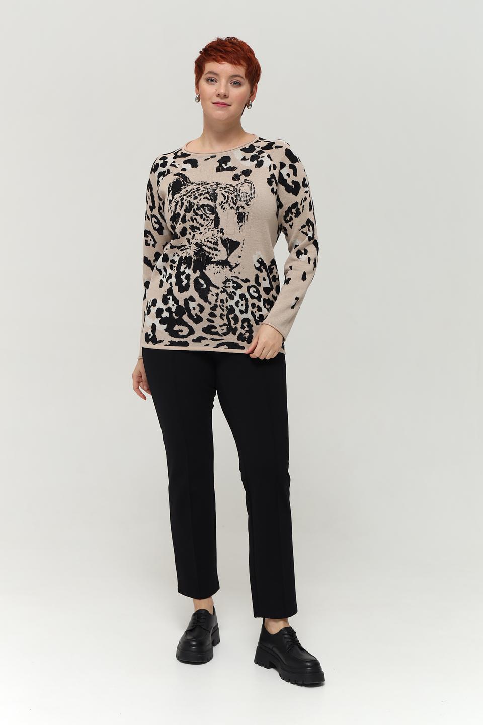 Пуловер Rabe collection с леопардовым принтом