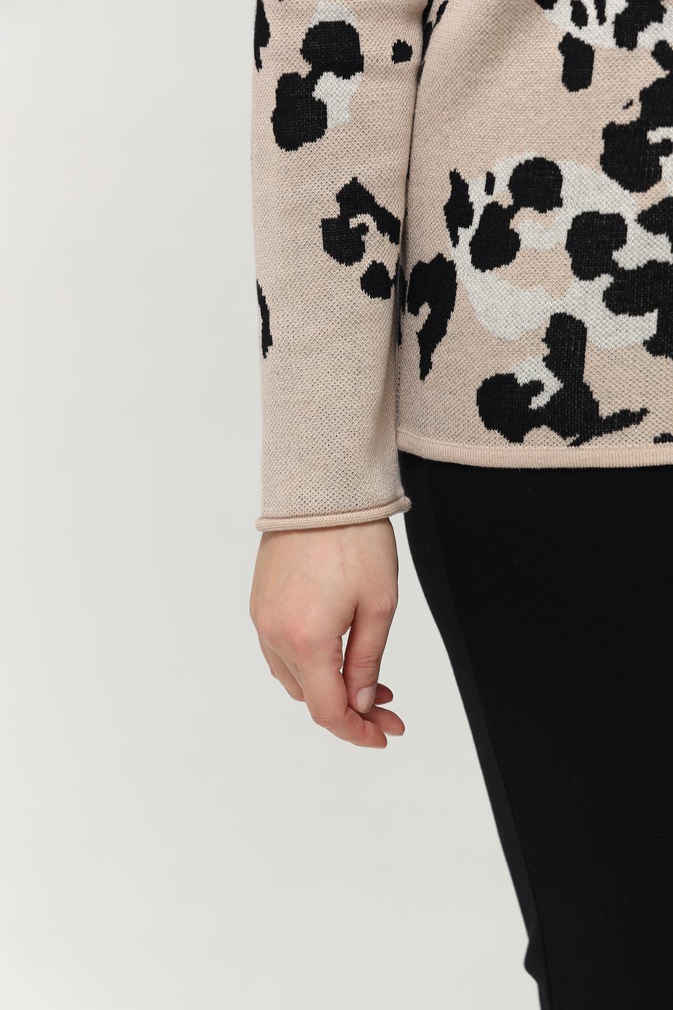 Пуловер Rabe collection с леопардовым принтом