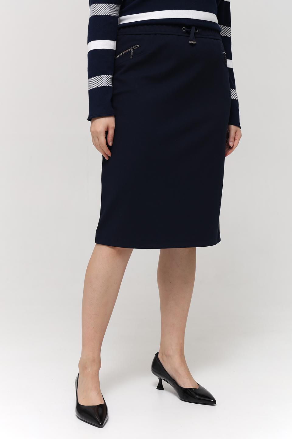 Юбка Rabe collection классическая темно-синяя