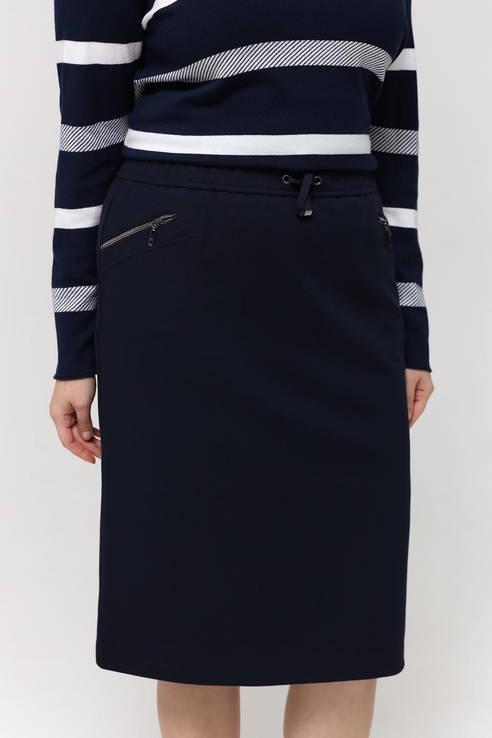 Юбка Rabe collection классическая темно-синяя