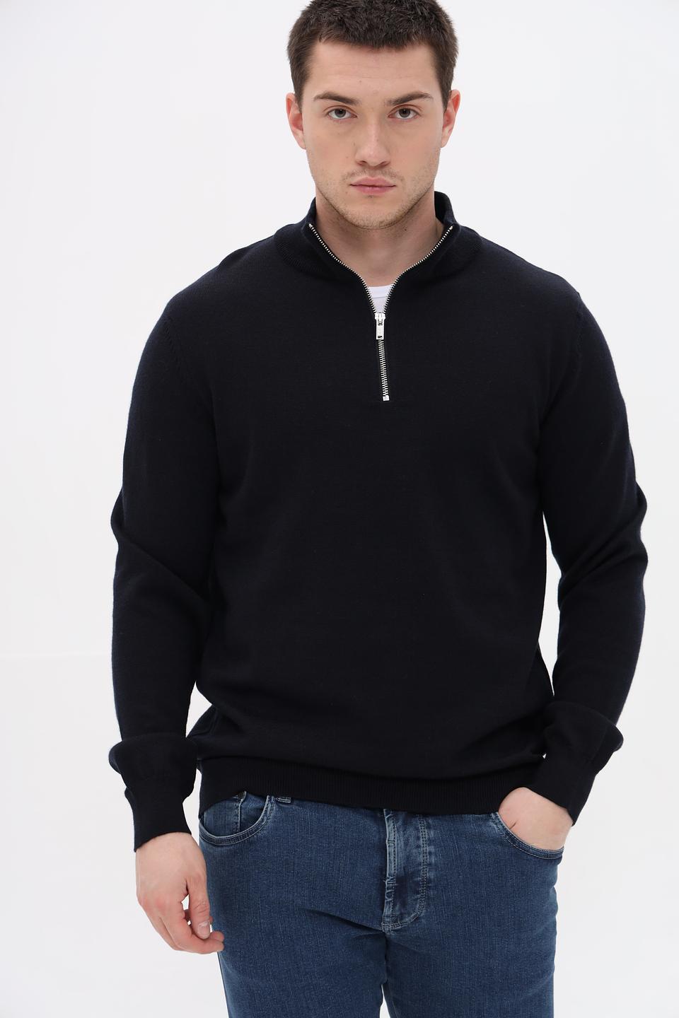 Джемпер Seidensticker с молнией чёрный