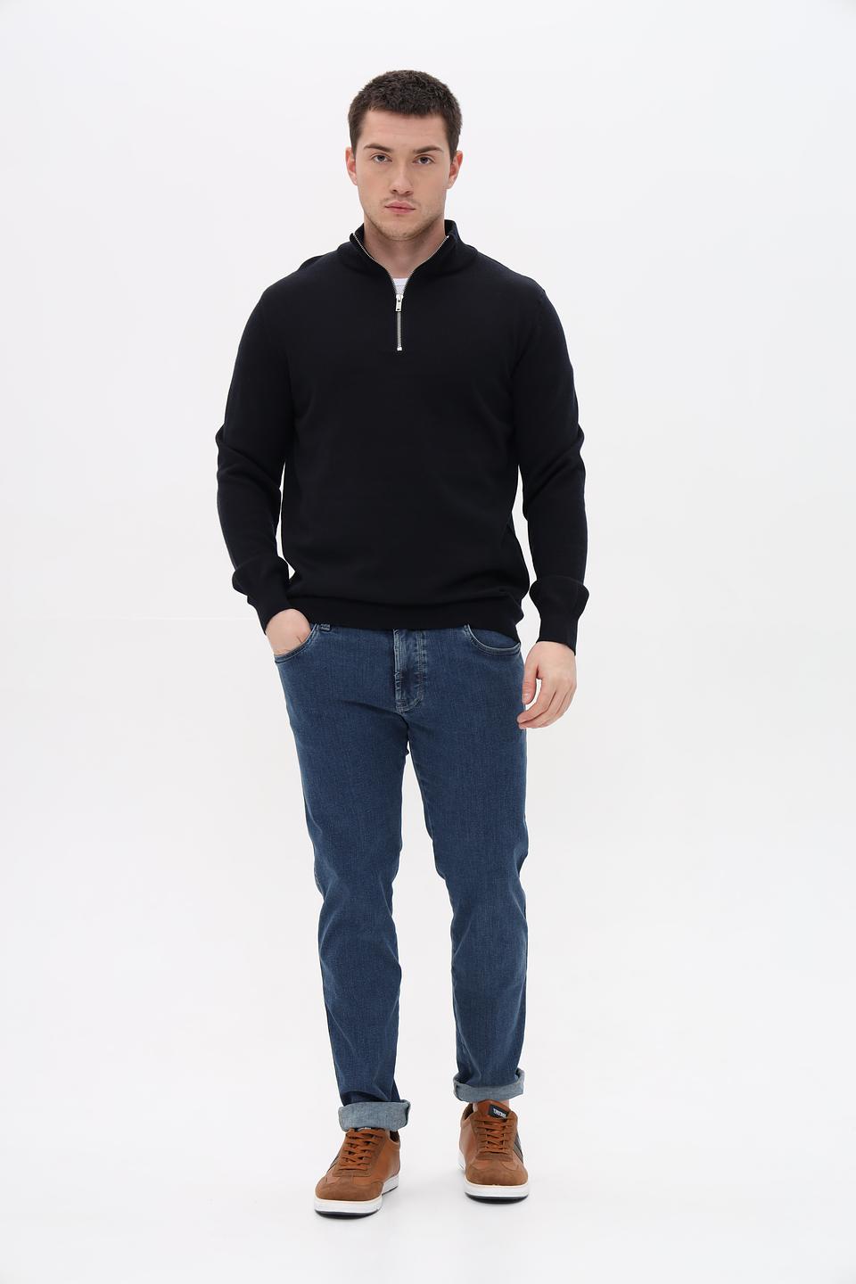 Джемпер Seidensticker с молнией чёрный