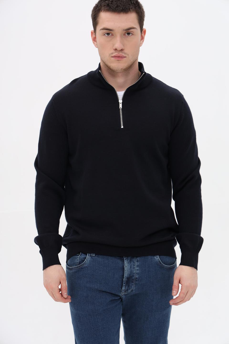 Джемпер Seidensticker с молнией чёрный