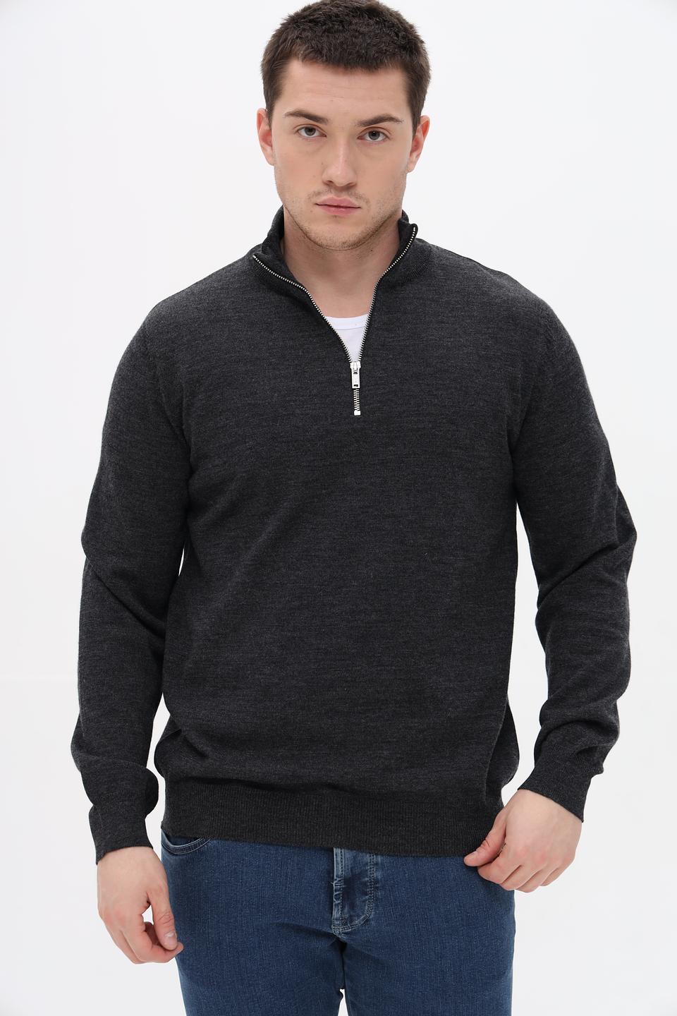 Джемпер Seidensticker с молнией серый