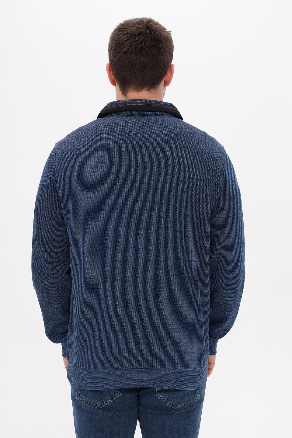 Джемпер Monte Carlo с молнией синий