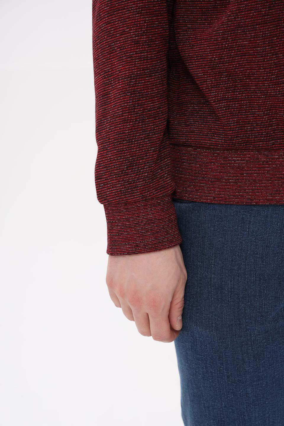 Джемпер Monte Carlo с молнией бордовый