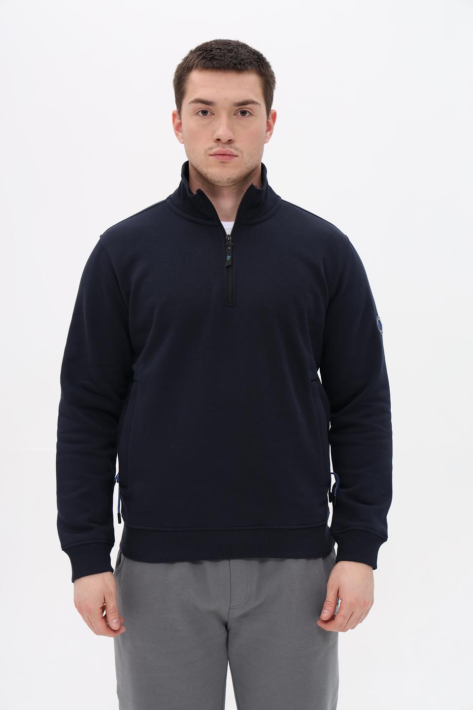 Джемпер Sea Barrier с молнией темно-синий