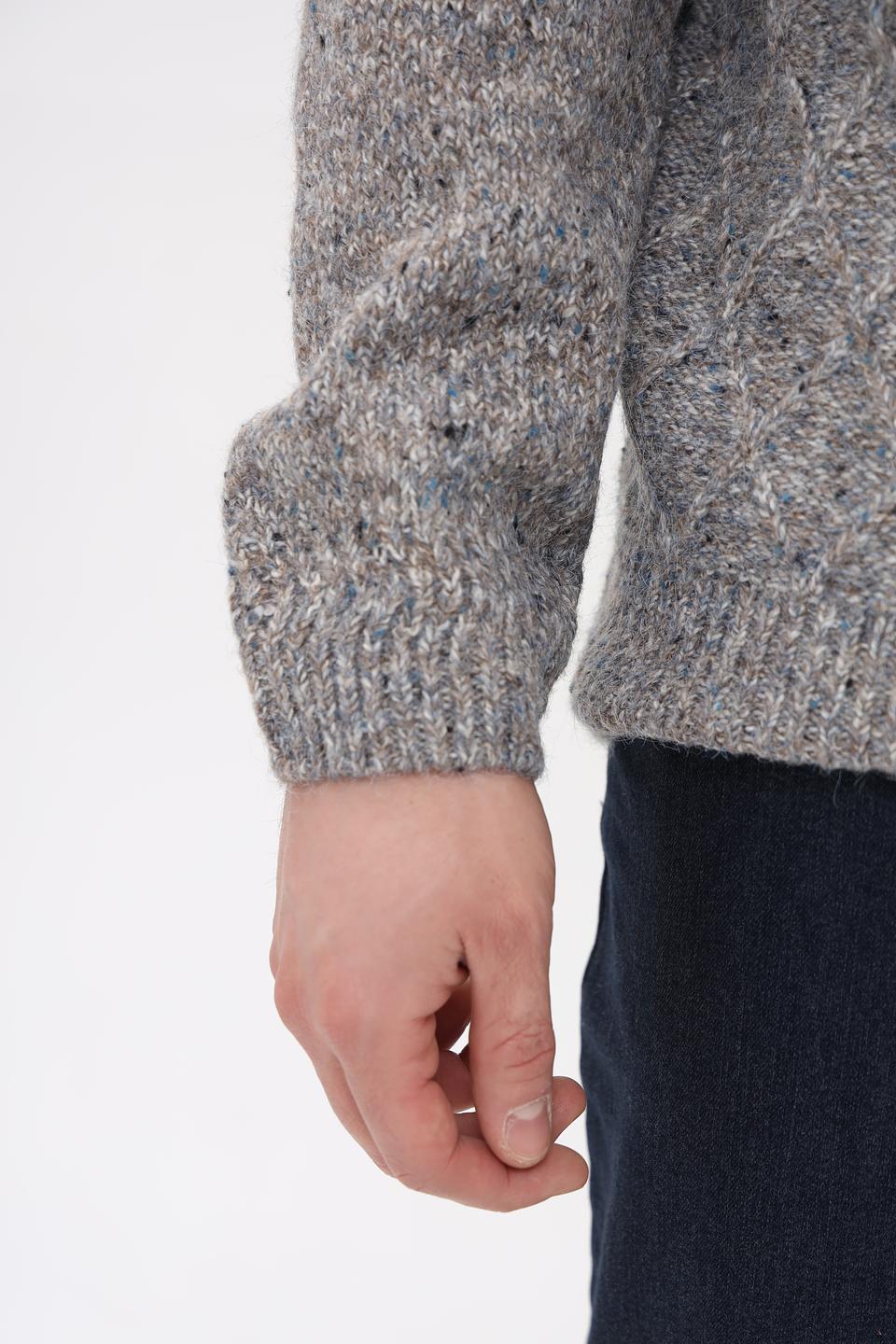 Водолазка Tom Tailor серая с косами