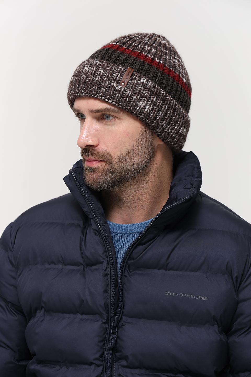 Шапка Marhatter мужская меланж с полосками