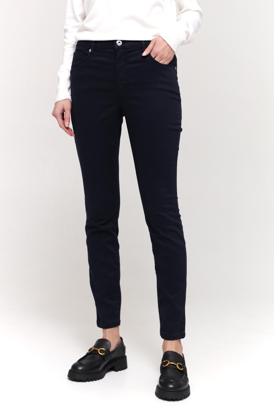 Брюки скинни Marc Aurel тёмно-синие