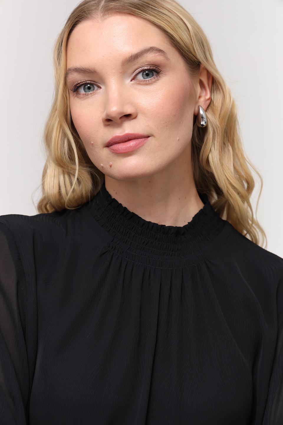 Блуза Gerry Weber чёрная с рукавами-фонариками