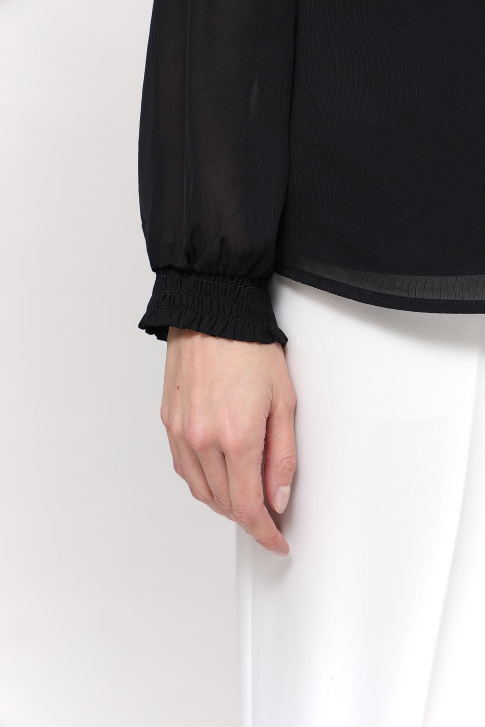 Блуза Gerry Weber чёрная с рукавами-фонариками