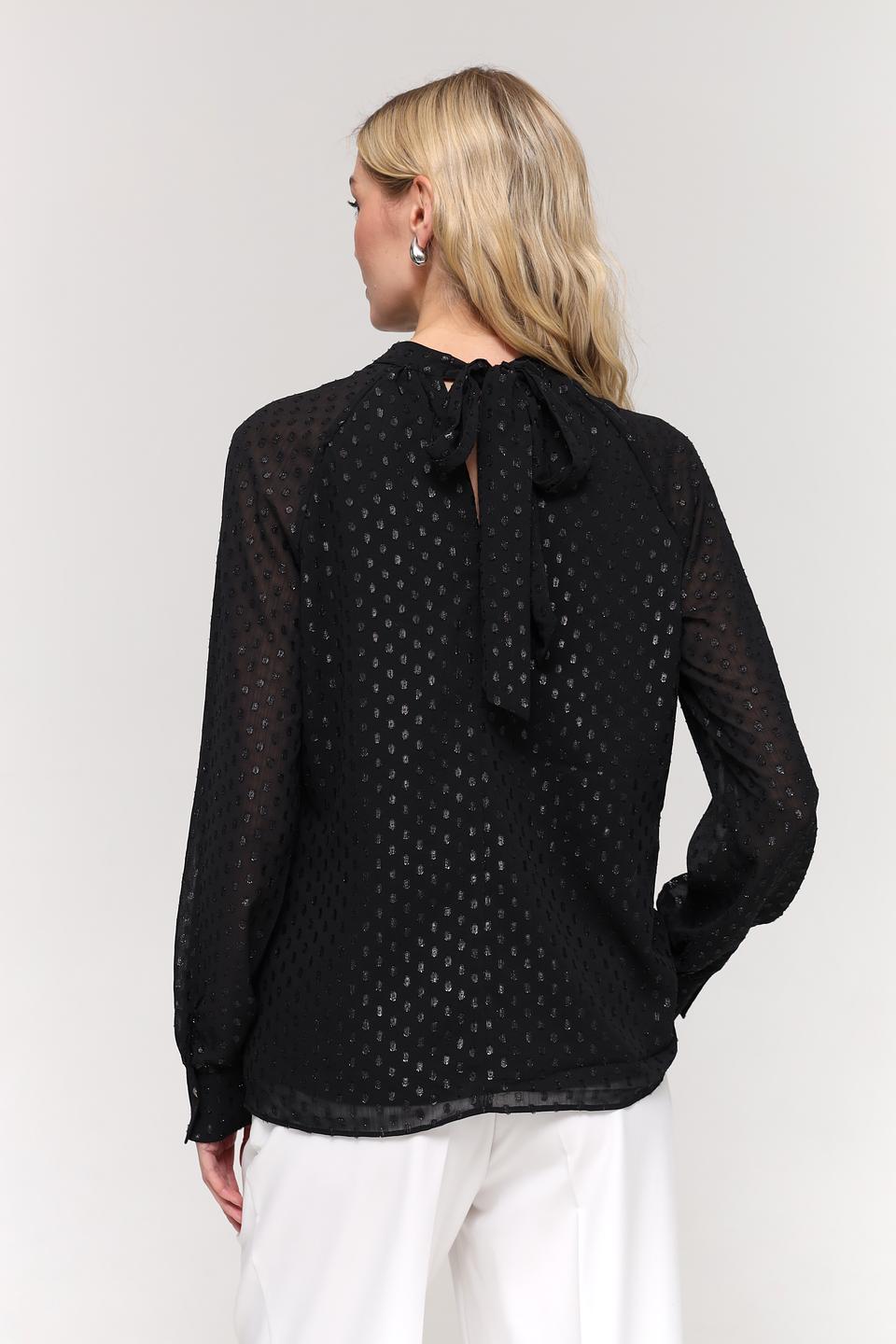 Блуза Taifun с пайетками чёрная