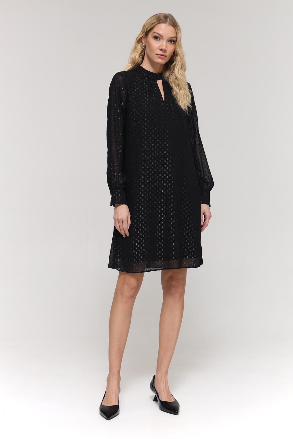 Платье Taifun с вырезом чёрное